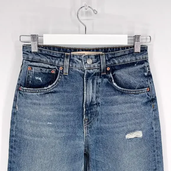GRLFRND The Melanie Boot Cut Jeans Catalina Wash Women’s Size 24 High Rise